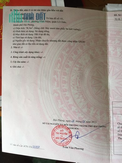 Bán nhà ngõ 213 Thiên Lôi, DT 79m 3 tầng sân cổng riêng GIÁ 3.05 tỉ cực đẹp