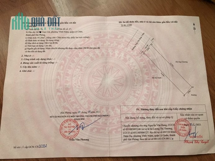Bán nhà mặt đường Trực Cát - Thiên Lôi, 98m 3 tầng GIÁ 6.6 tỉ còn như mới