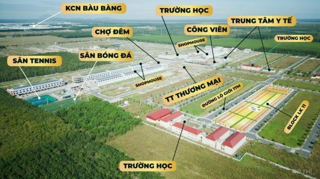 Chỉ 15% (232 Triệu) Sở Hữu Đất Nền Có Sổ Ngay KCN Bàu Bàng