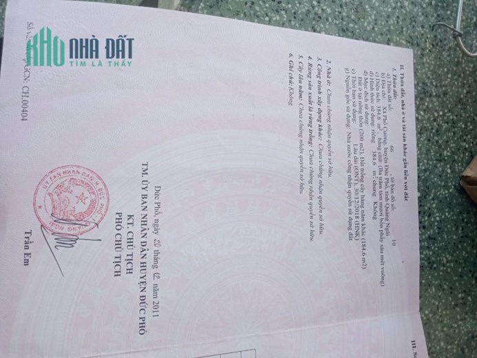 ĐẤT ĐẸP - GIÁ TỐT – Chính Chủ Bán Lô Đất Tại Phổ Cường - Đức Phổ - Quảng Ngãi