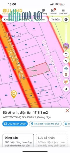 CHÍNH CHỦ CẦN  BÁN  NHANH Lô Đất Gần Biển Tại Xã Đức Phong, huyện Mộ Đức, tỉnh Quảng Ngãi.