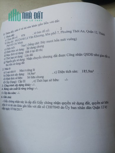 Chính chủ bán nhà đẹp 662/24/40 đường Lê Văn Khương, phường Thới An, quận 12. Giá tốt nhất khu vực