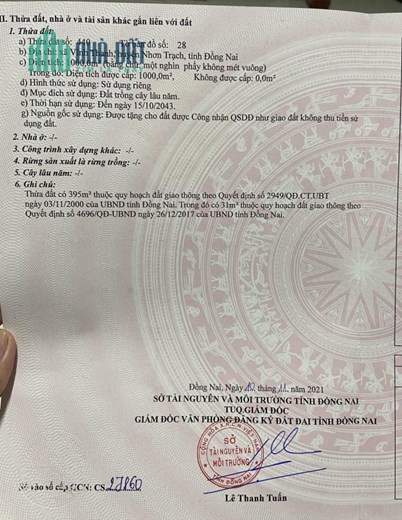 ĐẤT CHÍNH CHỦ- VỊ TRÍ ĐẸP Tại Vĩnh Thanh, Nhơn Trạch, Đồng Nai