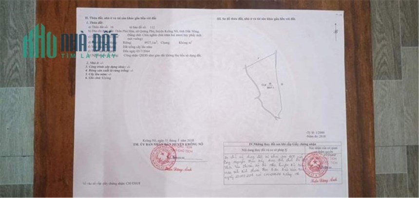 ĐẤT CHÍNH CHỦ - GIÁ ĐẦU TƯ - Chính Chủ Cần Bán Tại Xã Quảng Phú, Huyện Krông Nô, Đăk Nông