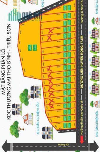 Đàu tư sinh lời với diện tích 200m2 . đường liên huyện 17,5m phân khúc giá chưa đến 300tr/1 lô .