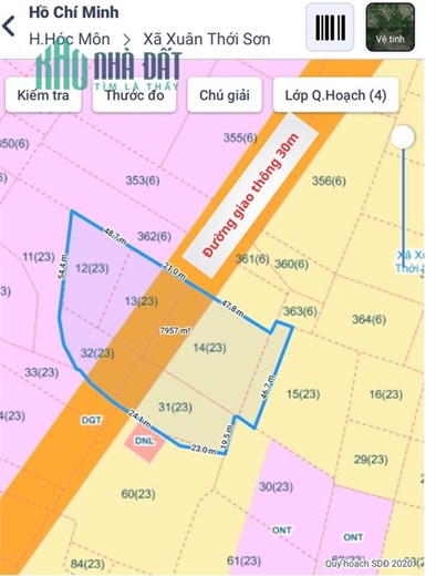 Gấp! Bán 8000m2 đất Mặt tiền đường Xuân Thới Sơn, Hóc Môn – chỉ 5tr/m2