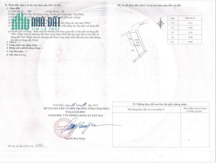 Bán lô đất 414m2 xóm gẩy- Định Trung- Vĩnh Yên -Giá 4.1x tỷ.Liên hệ: 0986.454.393 - 0986.797.222