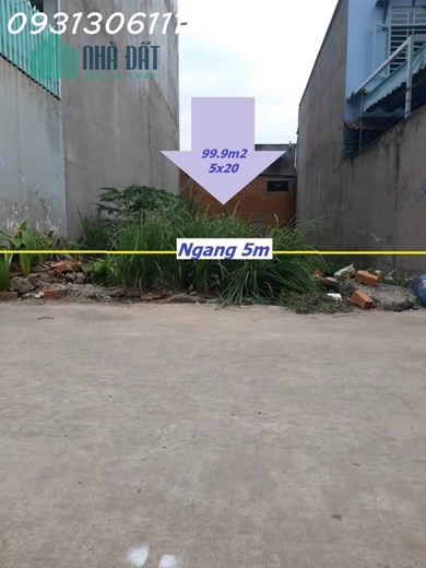 Bán Đất trống 100m 5x20  chỉ hơn 3 tỉ hẻm hai xe hơi An Phú Đông Quận 12