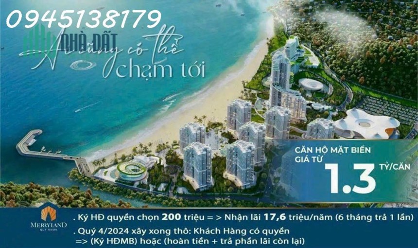 CĂN HỘ BIỂN QUY NHƠN GIÁ CHỈ 1,3 TỶ CĂN