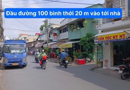 BÁN NHÀ 1 TRỆT 1 LẦU ĐƯỜNG 100 BÌNH THỚI QUẬN 11