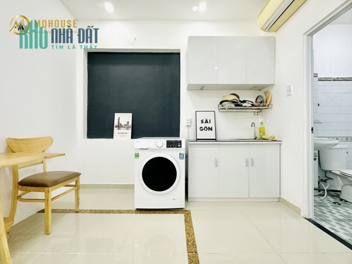 STUDIO 1PN 45M2 BANCOL+CỬA SỔ THOÁNG_NGÃ TƯ HÀNG XANH_BÌNH THẠNH