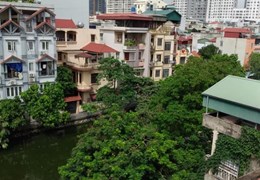 Bán đất Vũ Trọng Phụng, Thanh Xuân, 180m2, mt8m, lô góc view hồ, giá 23 tỷ
