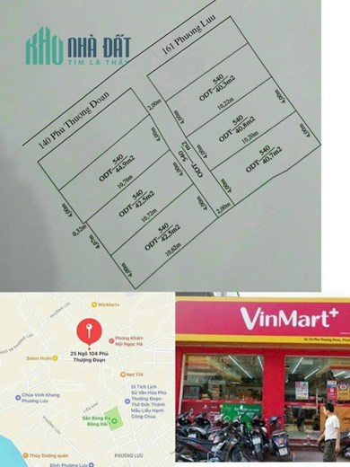 Đất đẹp chia lô ngõ 104  Phủ Thượng Đoạn thông 161 Phương Lưu, Vạn Mỹ , Ngô Quyền, Hải Phòng
