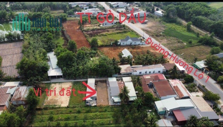 ĐẤT ĐẸP - GIÁ TỐT - Cần Bán Lô Đất Vị Trí Đắc Địa Tại Xã Thanh Phước, Huyện Gò Dầu, Tây Ninh