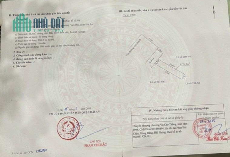 Hàng hiếm không có lô thứ 2 tại mặt đường đôi 40m TĐC Đồng Giáp, Hải An, Hải Phòng