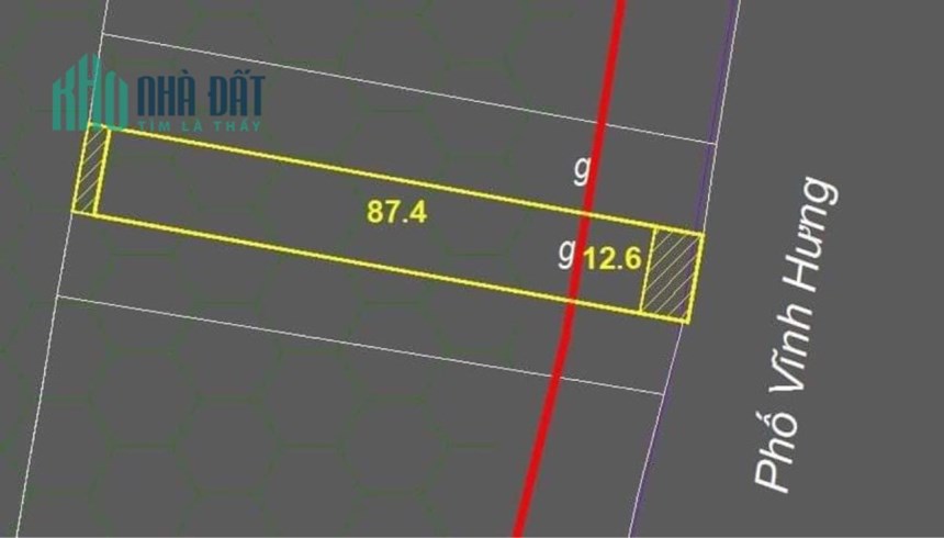 Bán đất Mặt Phố Vĩnh Hưng 118m, mặt tiền đẹp, vỉa hè, kinh doanh, SDCC, chỉ 72tr/m