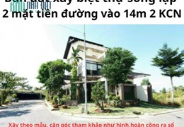 Bán đất 2 trước mặt xây căn biệt thự độc lập khu người ở bộ công an 2 khu CN cực tiềm lực