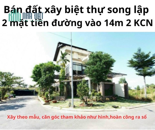 Bán đất 2 trước mặt xây căn biệt thự độc lập khu người ở bộ công an 2 khu CN cực tiềm lực