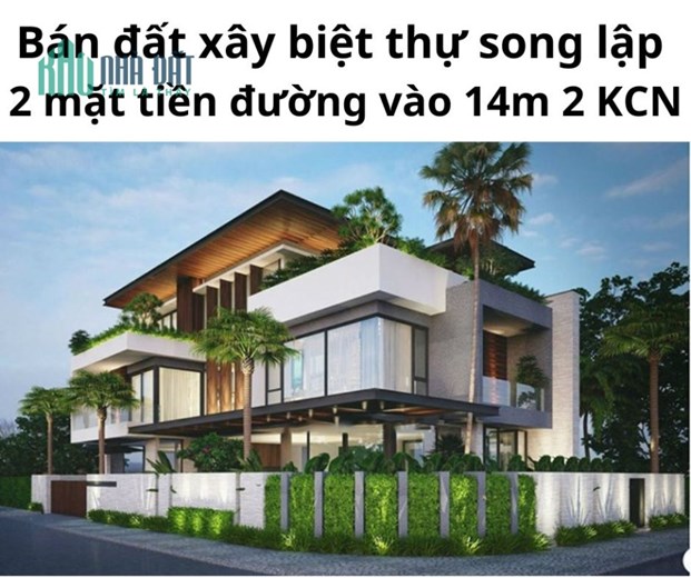 Bán đất 2 trước mặt xây căn biệt thự độc lập khu người ở bộ công an 2 khu CN cực tiềm lực