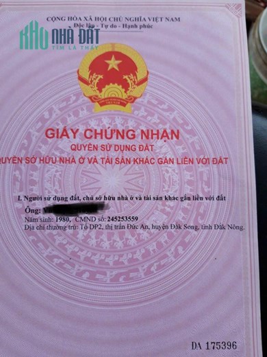 ĐẤT ĐẸP - GIÁ TỐT - Cần Bán Lô Đất Vị Trí Đắc Địa Tại TT Đức An, Huyện Đắk Song, Đắk Nông
