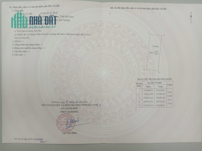 Sở Hữu Ngay Đất Chính Chủ Vị Trí Đẹp Tại Kim Bảng – Hà Nam