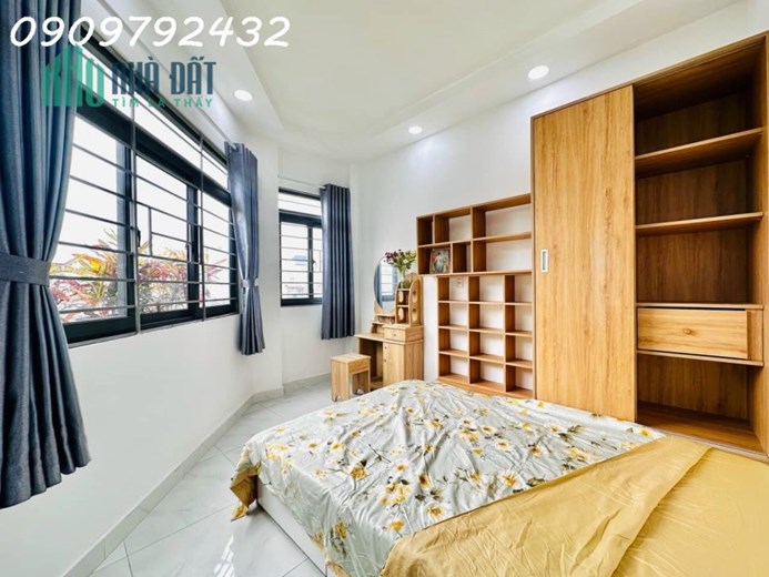 Nhà Mới 5 Tầng Thoát Mát Siêu Đẹp Hẻm Xe Hơi  4mx11m Giá Nhỉnh 4 Tỷ