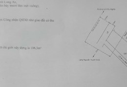 BÁN 575M2 ĐẤT MT QUỐC LỘ 1A TP TÂN AN LONG AN CHỈ 18.4 TỶ. LH:0777160954.
