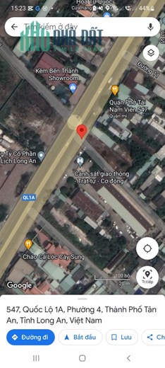 BÁN 575M2 ĐẤT MT QUỐC LỘ 1A TP TÂN AN LONG AN CHỈ 18.4 TỶ. LH:0777160954.