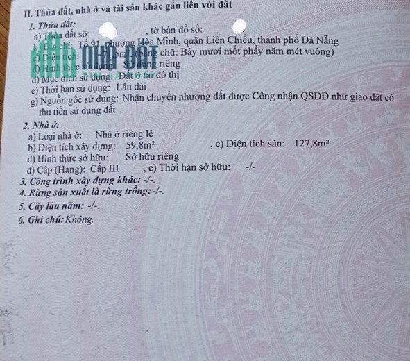 🔴Bán đất 2 mặt kiệt Ô TÔ K108 Nguyễn Chánh, Hòa Minh, Liên Chiểu, TP Đà Nẵng