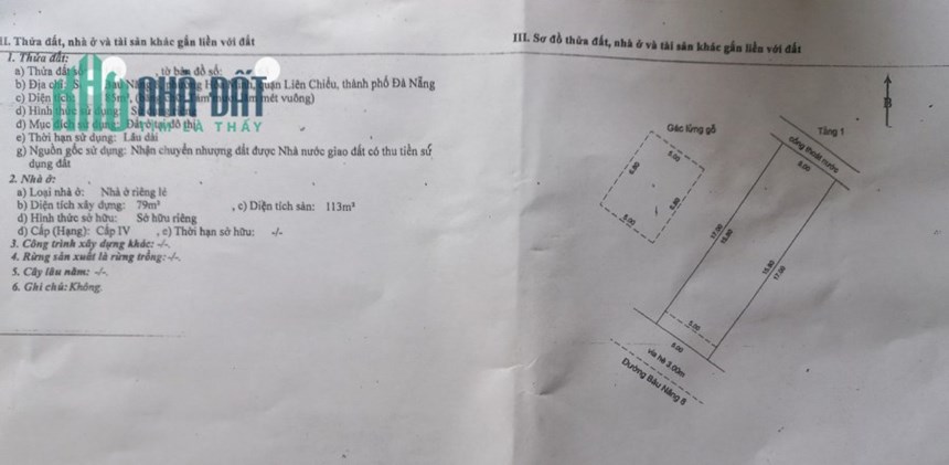 🔴💥BÁN NHÀ GÁC LỬNG BÀU NĂNG 8 - SÁT LÝ THÁI TÔNG