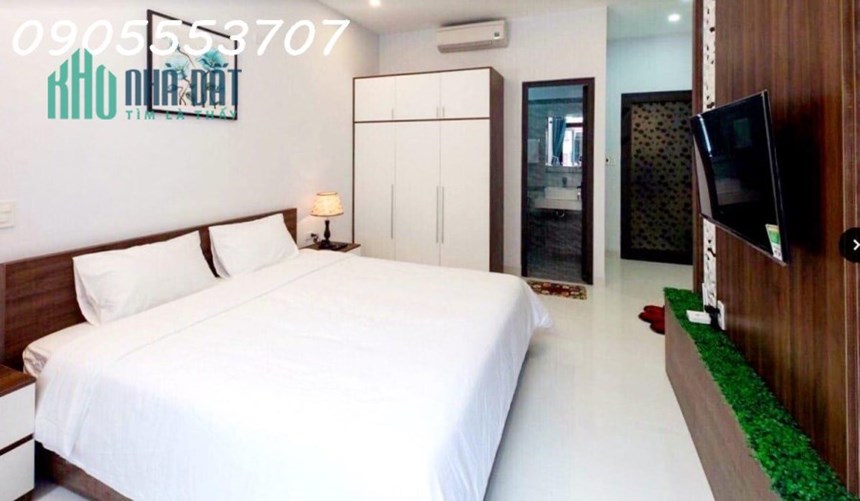 Bán tòa căn hộ 4 tầng phố tây AN THƯỢNG, Đà Nẵng- Gần biển - Doanh thu 30 triệu/tháng, GIÁ CHỈ 8,x