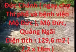 CHÍNH CHỦ Cần Bán Lô Đất Vị Trí Đẹp Tại Mộ Đức - Quảng Ngãi - Giá Cực Rẻ