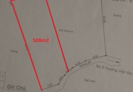 BÁN ĐẤT VƯỜN ĐƯỜNG TRƯƠNG VĂN ĐA, 508.3 m2, (13x39.1), TÂN NHỰT, HUYỆN BÌNH CHÁNH. 4tr/m2