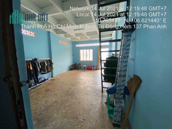 %% CHÍNH CHỦ CẦN BÁN NHÀ NGAY MẶT TIỀN  HẺM NGÕ 137/59 PHAN ANH – PHƯỜNG BÌNH TRỊ ĐÔNG – QUẬN BÌNH