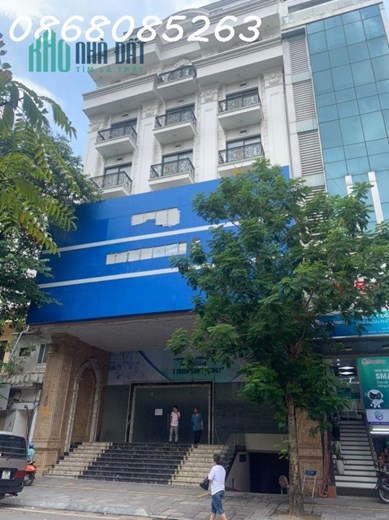 BÁN SIÊU PHẨM TÒA BUILDING MẶT PHỐ TRUNG KÍNH TO 105M2, 7T 1 HẦM, VỈA HÈ 10M, KD ĐỈNH,63 TỶ
