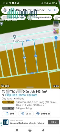 Gấp bán nhà mặt tiền 343m ngang 11m Quốc Lộ 13 Hiệp Bình Phước Hạ 8.5 tỷ