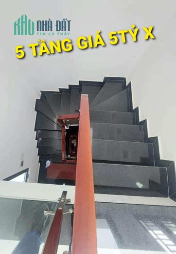 Nhà đep 5 tầng có 5 tỷ x Đường Số 9 Phường 16 Gò Vấp
