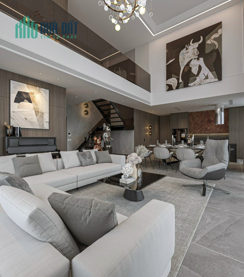 Bán căn sky villa thông tầng 271m2 đẳng cấp tại Long Biên ban công view trọn hồ điều hòa