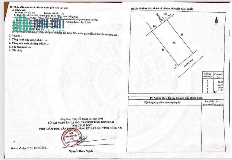Bán đất Biệ thự An Hòa, Biên Hòa: 10 x 23, giá 3,6 tỷ
