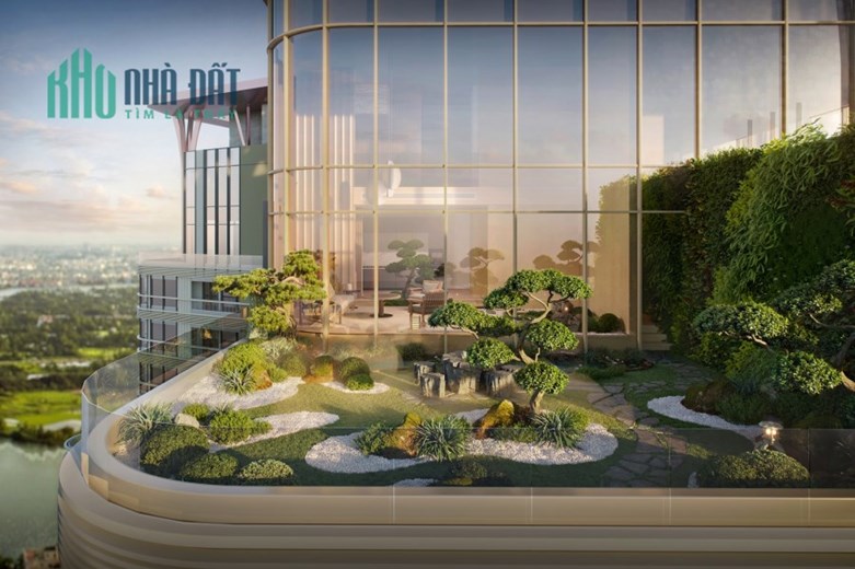 Căn Penthouse diện tích gần 300m2 hai tầng trần cao 9m view đẹp nhất khu đô thị Ecopark