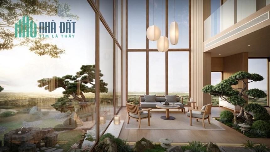 Căn Penthouse diện tích gần 300m2 hai tầng trần cao 9m view đẹp nhất khu đô thị Ecopark