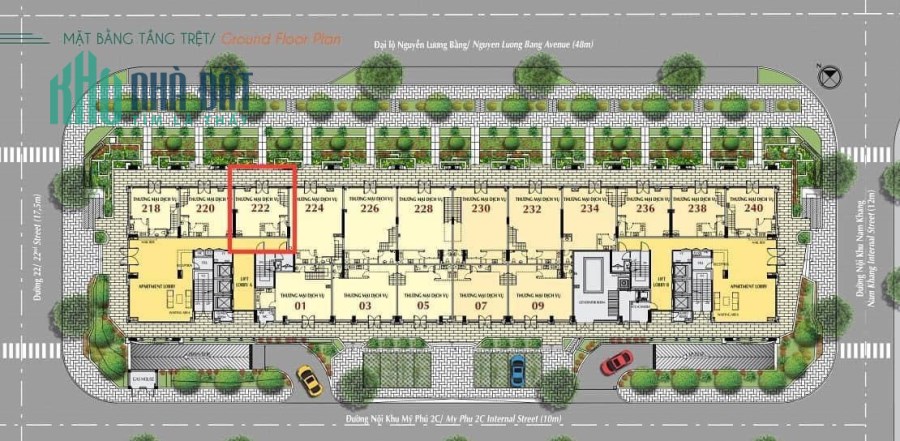 Phú Mỹ Hưng mở bán Shop có hợp đồng thuê sẵn ngay mặt tiền đường lớn Nguyễn Lương Bằng, Tôn Dật