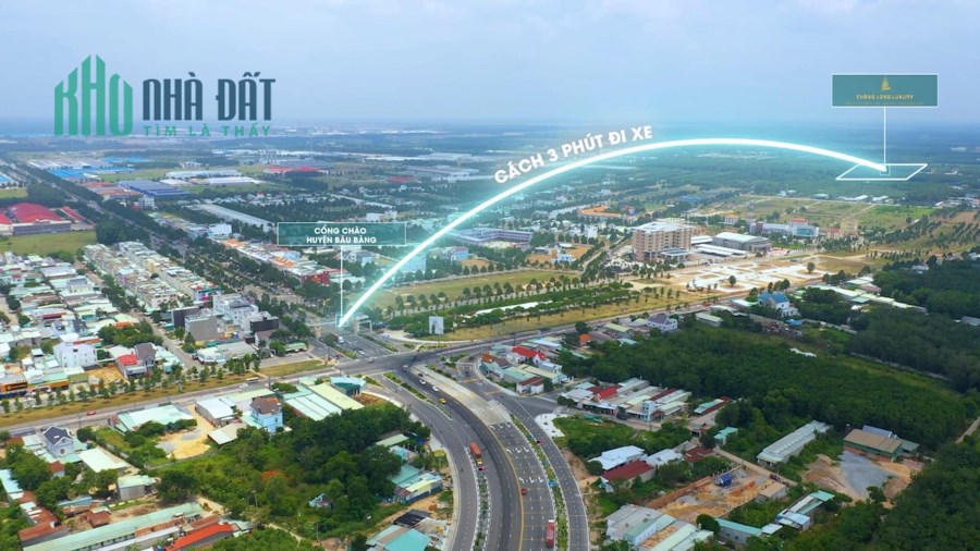 Chỉ 235 triệu sở hữu đất nền trục thương mại khu hành chính Bàu Bàng
