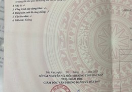 Chính chủ cần bán nhanh lô đất CÂY LÂU NĂM, TRUNG TÂM THÀNH PHỐ BẮC KẠN.