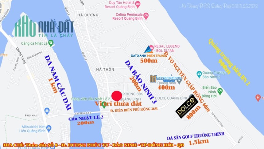 Cắt lỗ sâu lô đất biển gần các dự án lớn Đất Xanh, Mê Kong. KHÁCH TRẢ 1.9 tỷ ko bán giờ chốt 1.6 tỷ