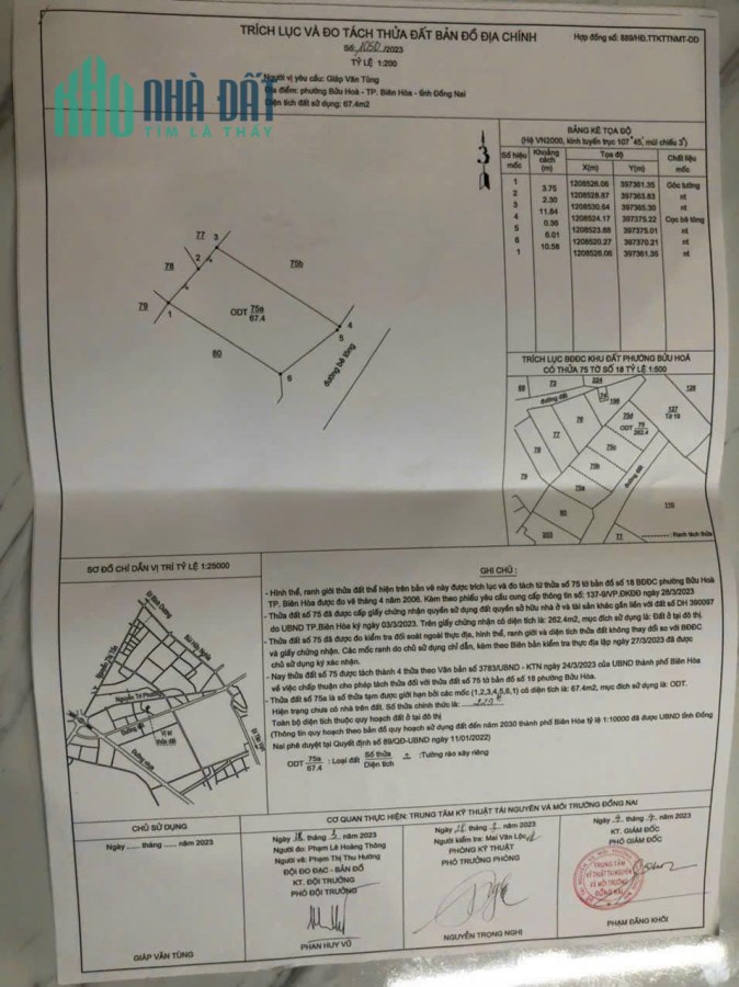Bán đất đẹp Bửu Hòa 1T8 sổ riêng thổ cư đường 4m xe hơi giá cũ 2T1