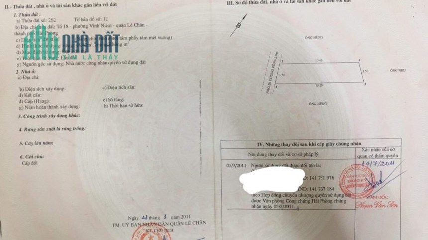 Bán nhà phố Thiên Lôi, 49m 3 tầng GIÁ 2.35 tỉ độc lập sân cổng riêng