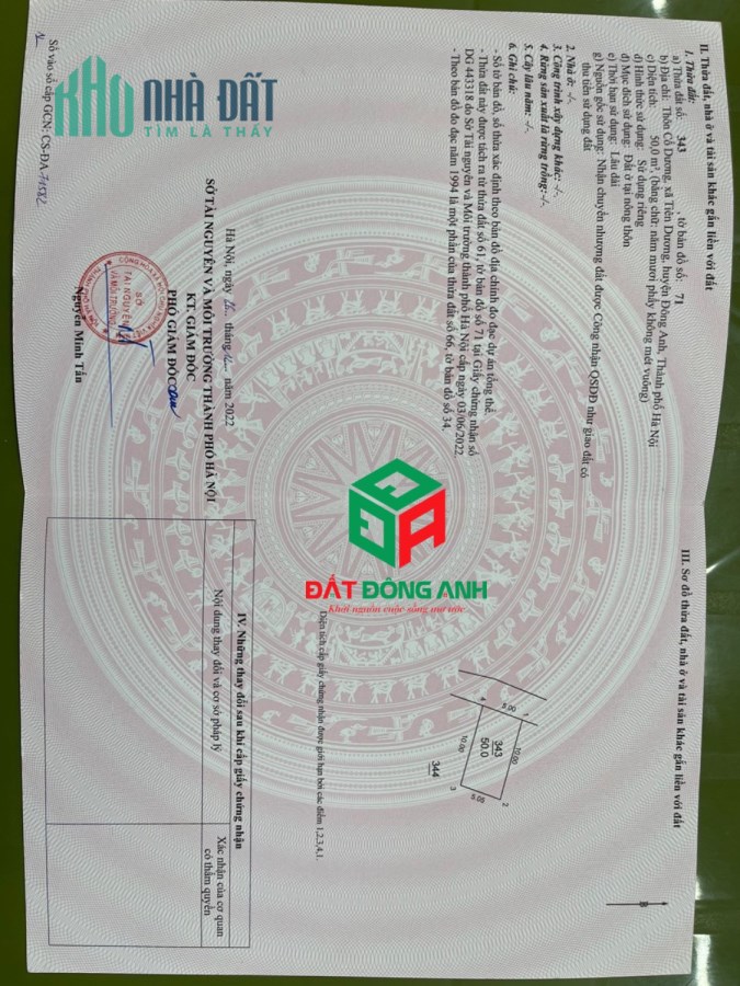 Bán 50m2 đất Cổ Dương Tiên Dương - ngõ thông ô tô chỉ 3x