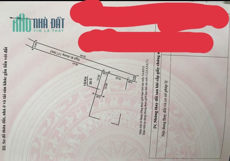 Chủ cần tiền bán nhanh Căn nhà cấp 4 Tại Võng La Đông Anh HN 
Diện tích 36m2
