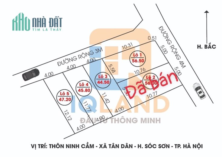 Bán nhanh lô đất Tân Dân full thổ cư đường ô tô gần kcn sạch vành đai 4 chỉ hơn 600tr LH 0963379893